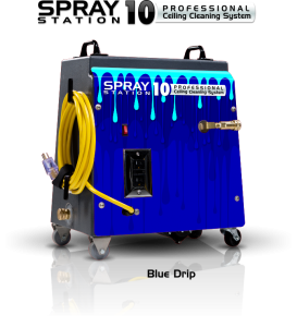 Ceiling Cleaning Equipment and Machines - Model 100116 Ceiling Cleaning Equipment and Machines - SCS Spray Station 10 Blue Drip Model 100116