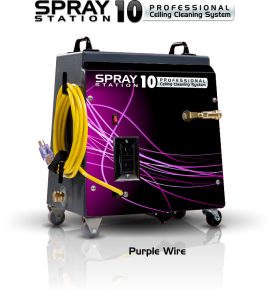 Ceiling Cleaning Equipment and Machines - Model 100120 Ceiling Cleaning Equipment and Machines - SCS Spray Station 10 Purple Wire Model 100120