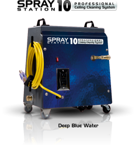 Ceiling Cleaning Equipment and Machines - Model 100105 Ceiling Cleaning Equipment and Machines - SCS Spray Station 10 Deep Blue Water Model 100105