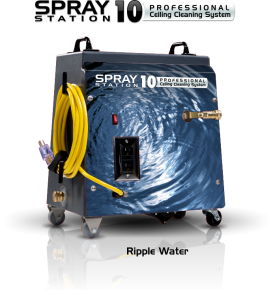 Ceiling Cleaning Equipment and Machines - Model 100107 Ceiling Cleaning Equipment and Machines - SCS Spray Station 10 Rippled Water Model 100107