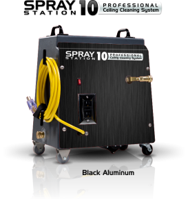 Ceiling Cleaning Equipment and Machines - Model 100102 Ceiling Cleaning Equipment and Machines - SCS Spray Station 10 Black Aluminum Model 100102