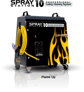 Ceiling Cleaning Equipment and Machines - Model 100118 Ceiling Cleaning Equipment and Machines - SCS Spray Station 10 Flame Up Model 100118