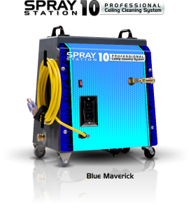 Ceiling Cleaning Equipment and Machines - Model 100115 Ceiling Cleaning Equipment and Machines - SCS Spray Station 10 Blue Maverick Model 100115