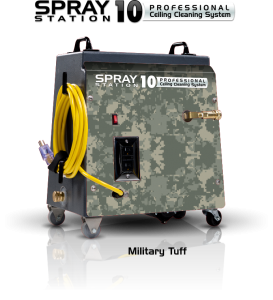 Ceiling Cleaning Equipment and Machines - Model 100114 Ceiling Cleaning Equipment and Machines - SCS Spray Station 10 Military Tuff Model 100114