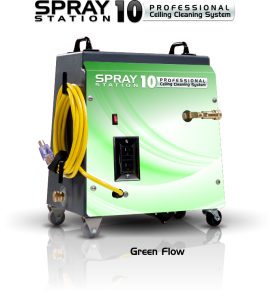 Ceiling Cleaning Equipment and Machines - Model 100123 Ceiling Cleaning Equipment and Machines - SCS Spray Station 10 - Green Flow - Model 100123