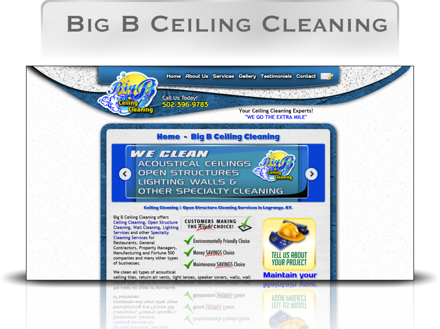 Ceiling Cleaning Website for your Ceiling Cleaning Business