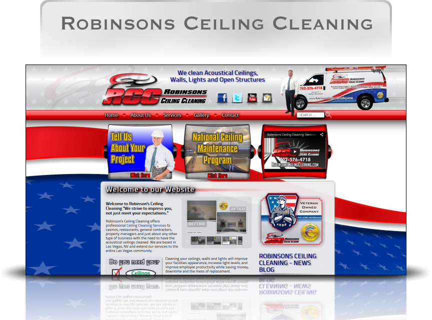 Ceiling Cleaning Website for your Ceiling Cleaning Business